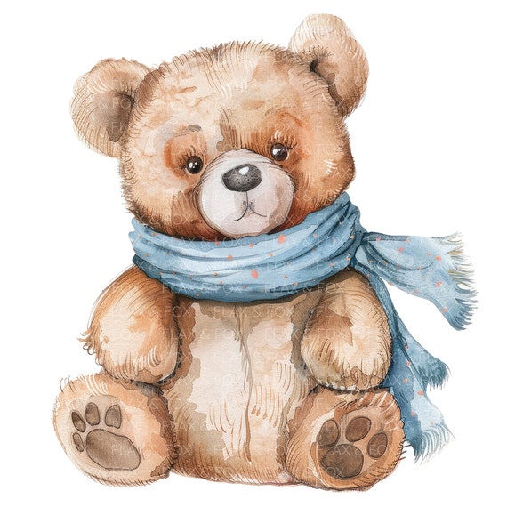10 テディベアのクリップアート l かわいい赤ちゃんクマ l JPG