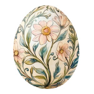 16 huevos de Pascua florales clipart l Huevos con adornos rosados l Descarga digital JPG l Clipart de acuarela imprimible l Diario basura l Manualidades de papel