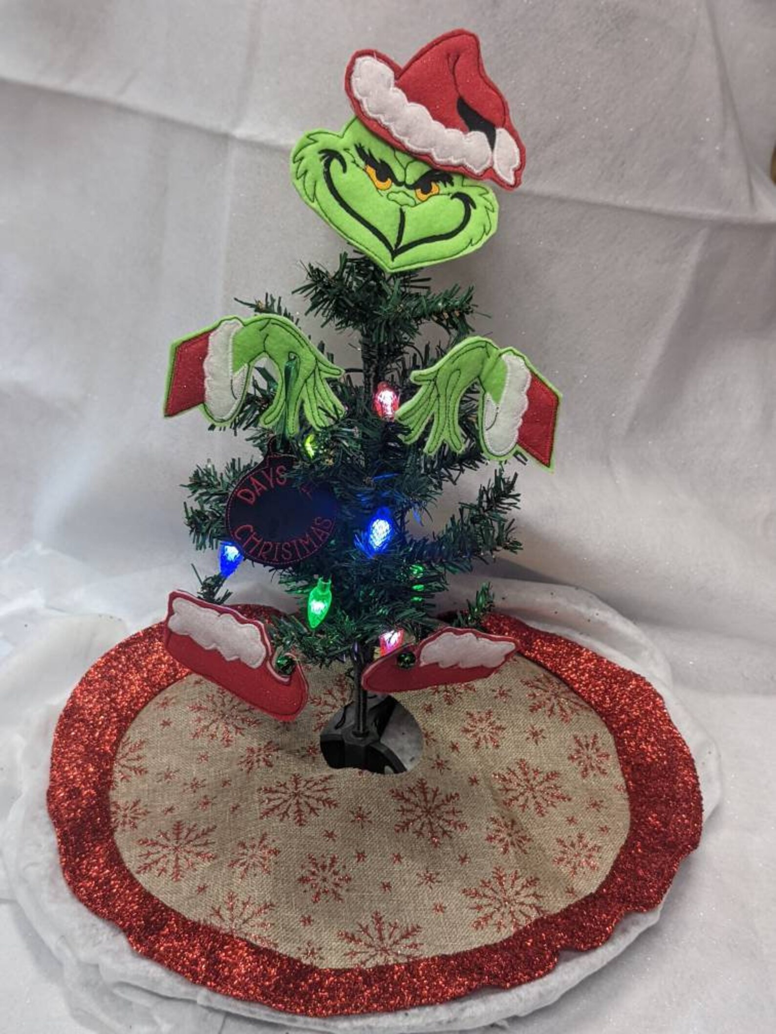 Grinchmas Christmas Tree Tabletop Grinch Holiday Etsy Canada