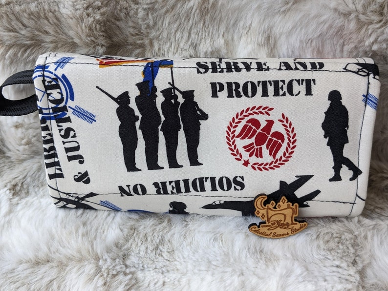 Military, Wallet, Wristlet, Pursuit of Freedom, serve and protect image 3