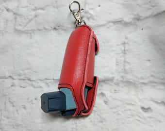 Inhaler case, Inhaler holder, Inhaler keychain, non glitter vinyl, inhaler, proair, Ventolin, zipper pull