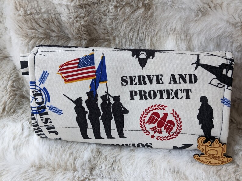 Military, Wallet, Wristlet, Pursuit of Freedom, serve and protect image 4