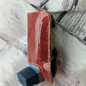Glitter Inhaler Case: Portable Keychain Holder