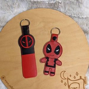 Chapstick, backpack, keychain