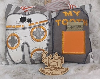 Bb8, star wars, Tooth Fairy Pillow, Teeth, Pillow, Tooth Pillow