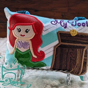 Mermaid, Ariel, Disney, Tooth Fairy Pillow, Teeth, Pillow, Tooth Pillow, princess