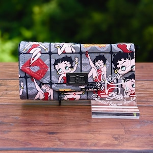Betty Boop  Made to Order Wallet, Cluth, wristlet, portraits, vintage movies