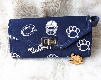 Penn State, Wallet, Made to Order Wallet, Cluth, wristlet, PSU, College, University, Alumni, Nittany Lions, Acceptance Letter, College bound