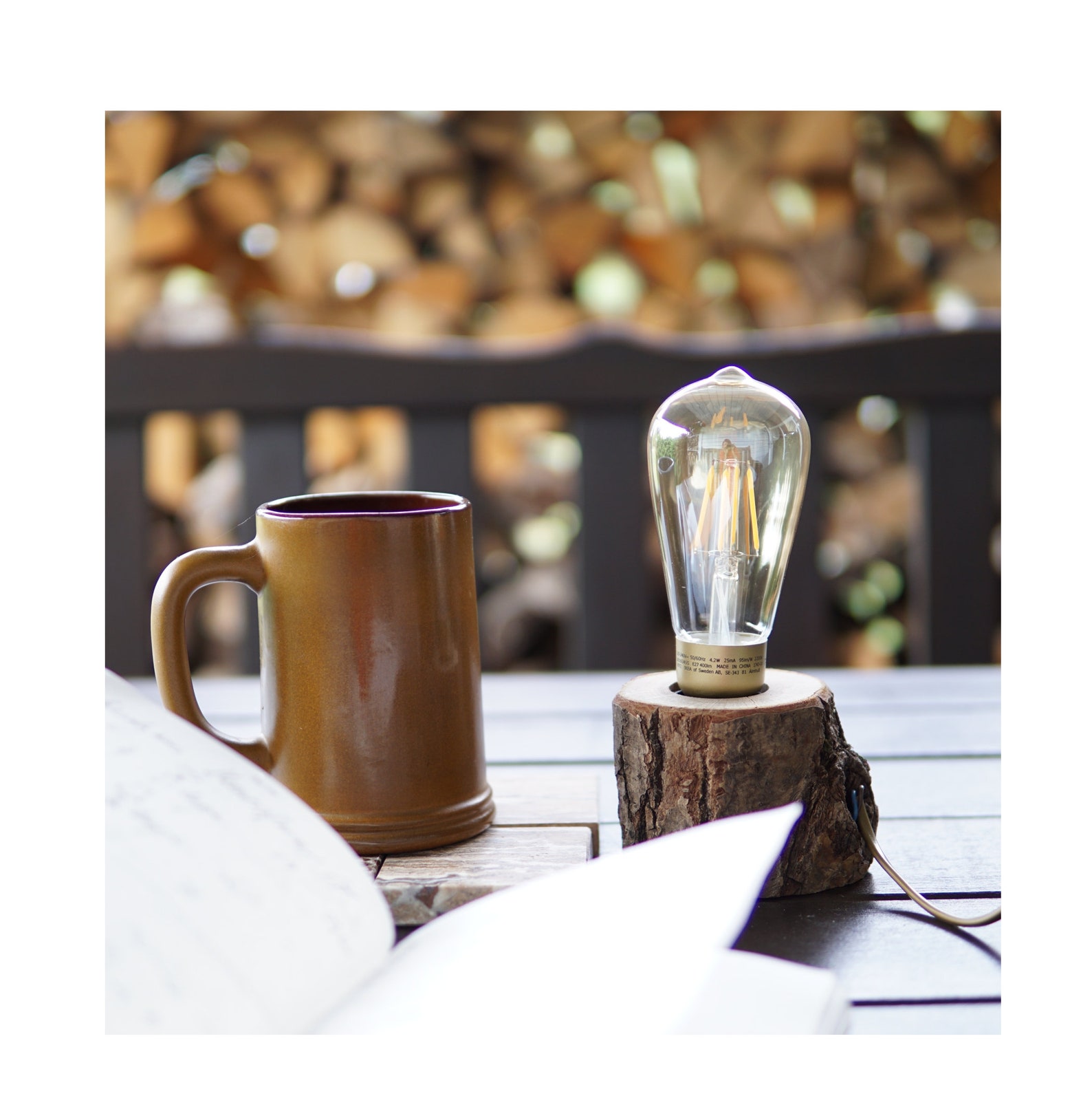 Wooden Stand Lamp Oak Stand Lamp Vintage Wooden Lamp Rustic Etsy