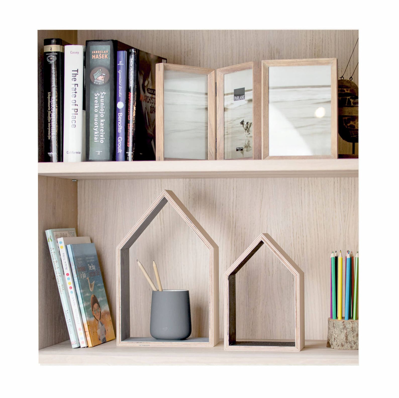 Shelf House Mini Wooden Shelf Box Wooden House for Kids Etsy