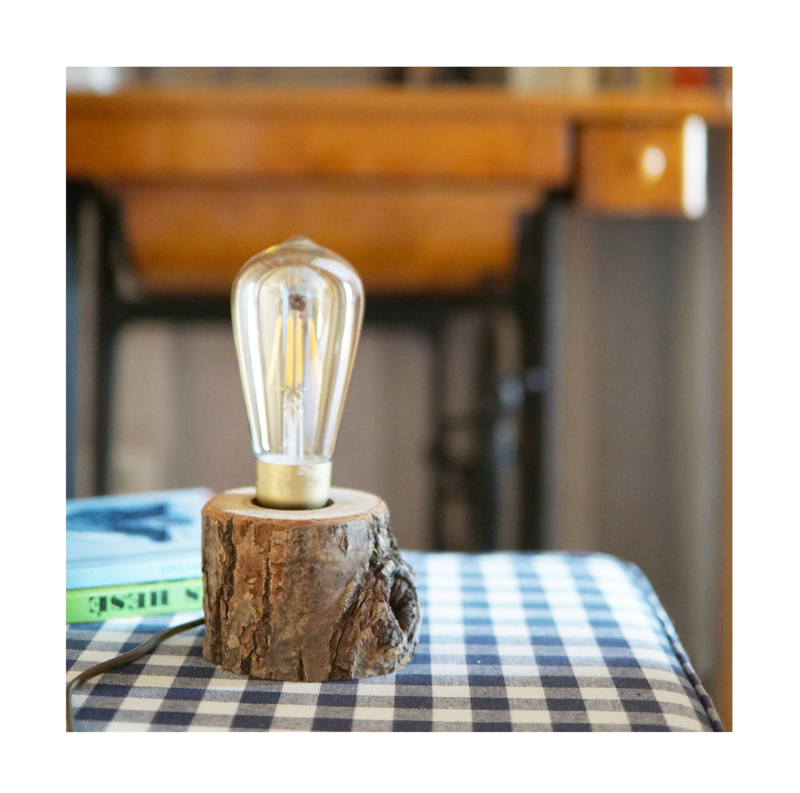 Wooden Stand Lamp Oak Stand Lamp Vintage Wooden Lamp Rustic Etsy