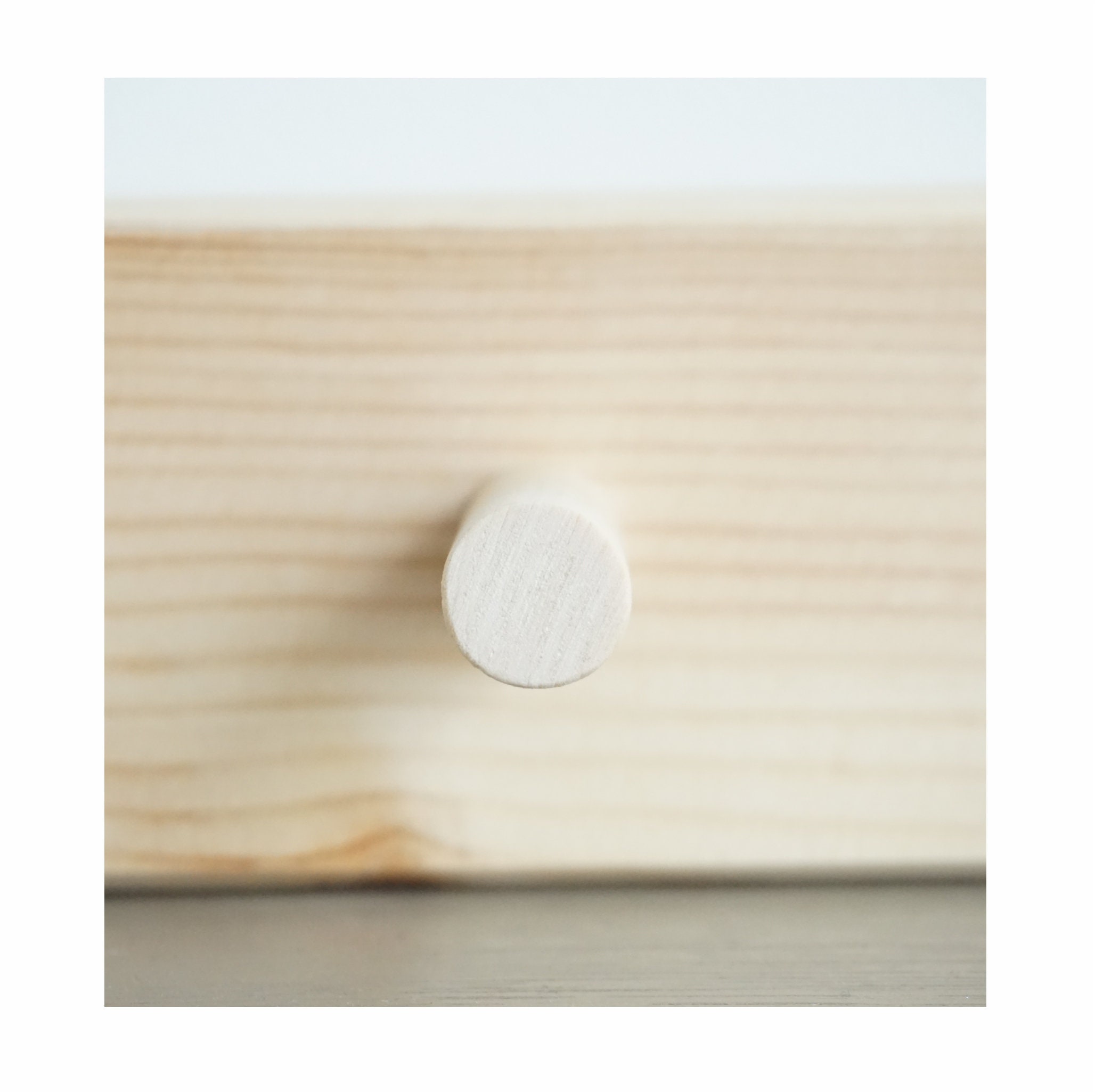 Estante de madera de 4 clavijas ganchos rectos estante de | Etsy