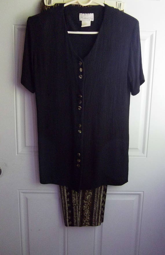 Light Grey Songket Long Tunic Pants Set