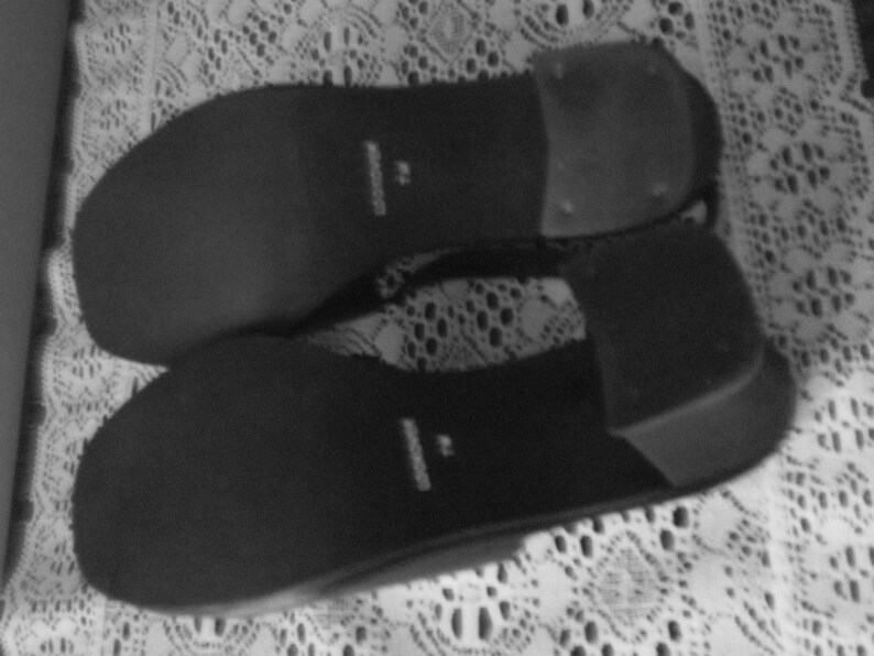 Vintage 90/'s Luca B by Calico Size 7M Black Leather Slingback Sandals