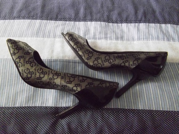 Gray Open-Toe Dress Pumps, Size 7.5, BCB Girls, V… - image 3