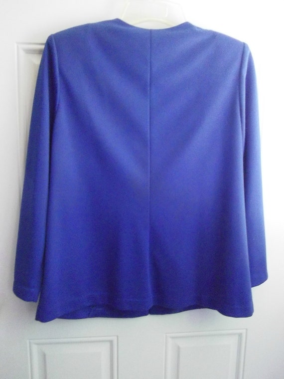 Royal Blue Skirt Suit by Pablo Collections, Size 16, … - Gem