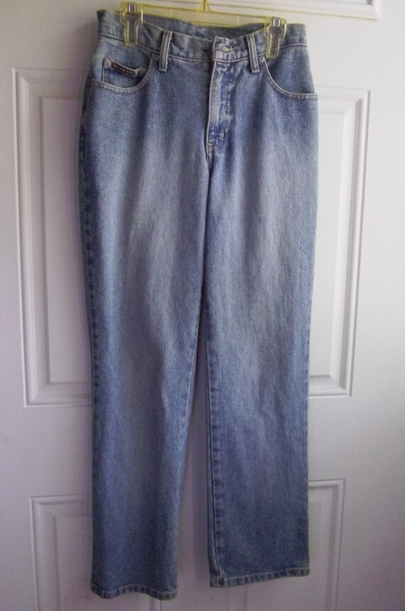NY&CO High-Waist Boot Cut Blue Jeans, Size 2 Peti… - image 1
