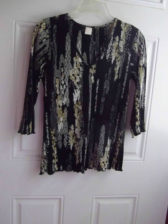 Multi-Color Long Sleeve Top, Size Small, Brittany 