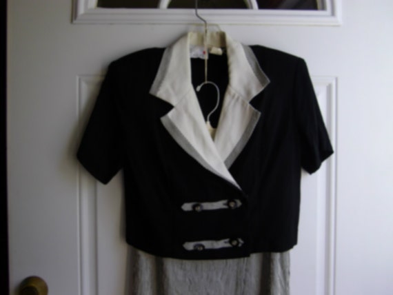 Black & Gray Skort Suit by Scarlett, Jrs. Size 5/6 - image 1