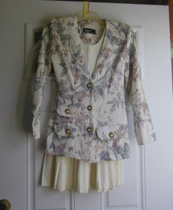 Floral Tapestry Skirt Suit by Dawn Joy Fashions, … - image 1