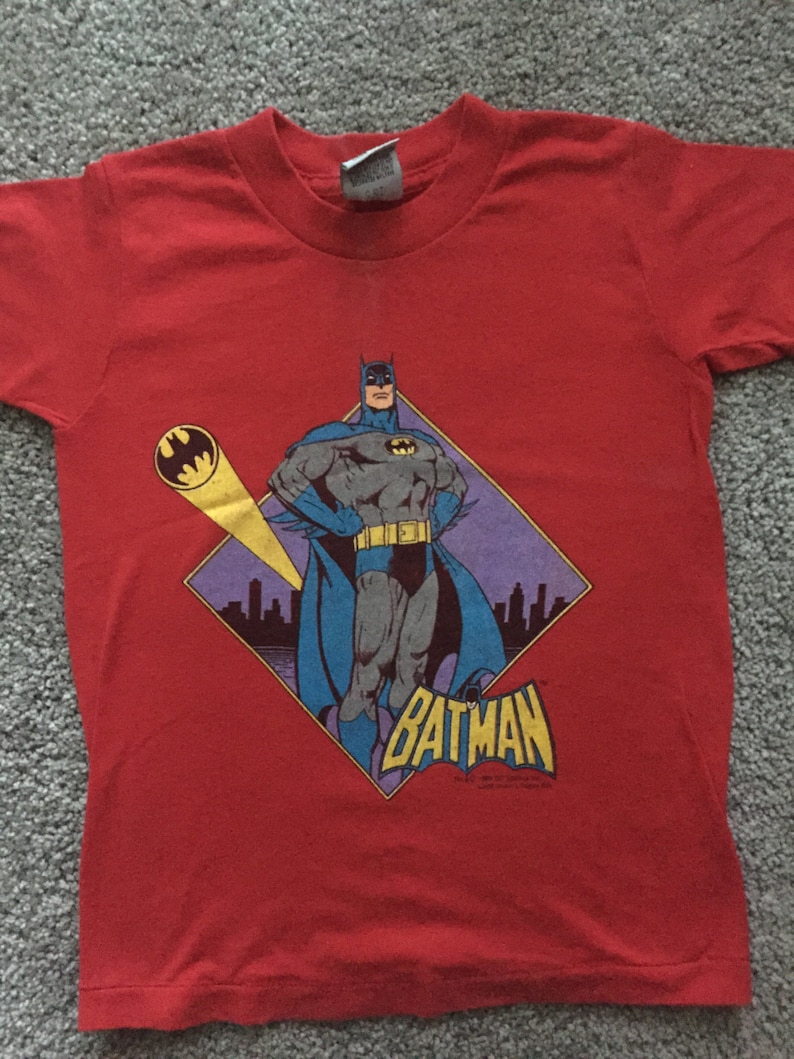 Kids Baby Batman T Shirt Vintage Etsy