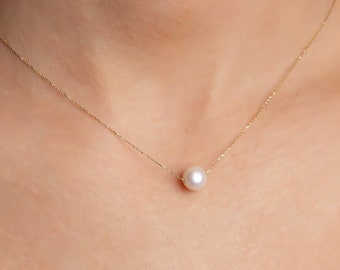 14k gold pearl on sale necklace