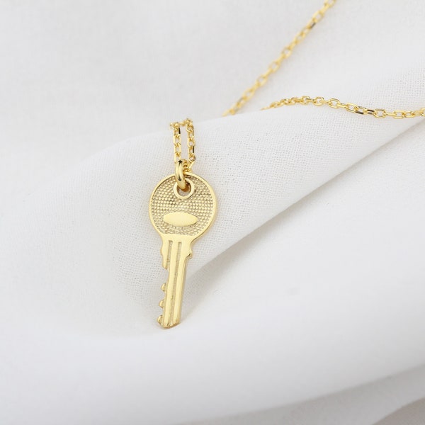 Personalisierte Halskette Schlüssel • Schlüssel Halskette • Silberne Schlüssel Halskette • Individuelle Halskette • Individuelle Schlüssel Halskette • Schlüssel Halskette