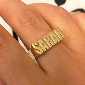 Silver Personalized Two Name Ring • Personalized Jewelry • Custom Name Ring •  Gold Personalized Ring • Customized Name Ring