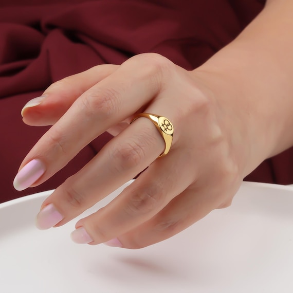 Custom Sterling Silver Lesbian Pride Ring: Double Female Symbol LGBT Jewelry