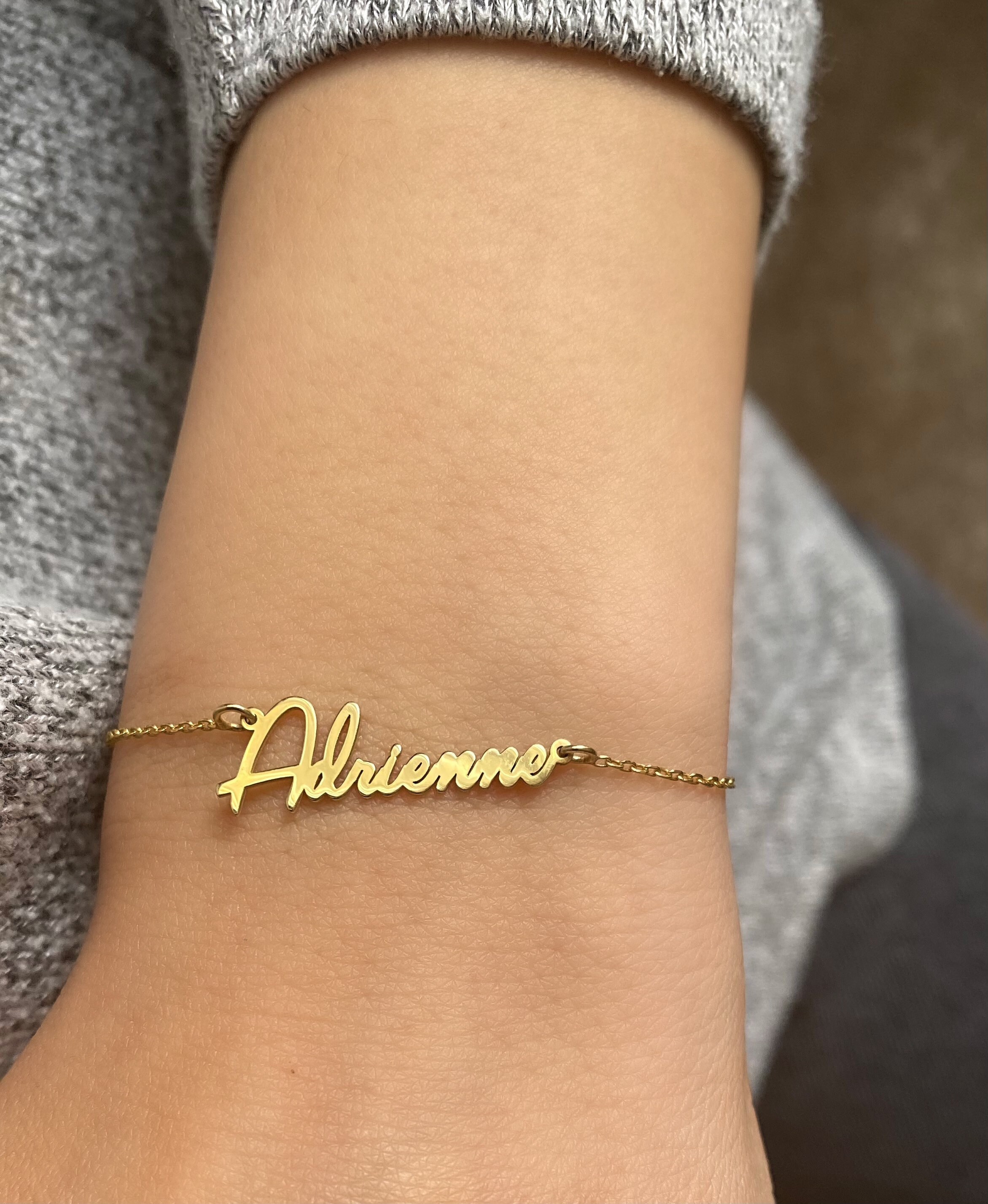 Name Bracelet Handwritten Name Bracelet Silver Name - Etsy