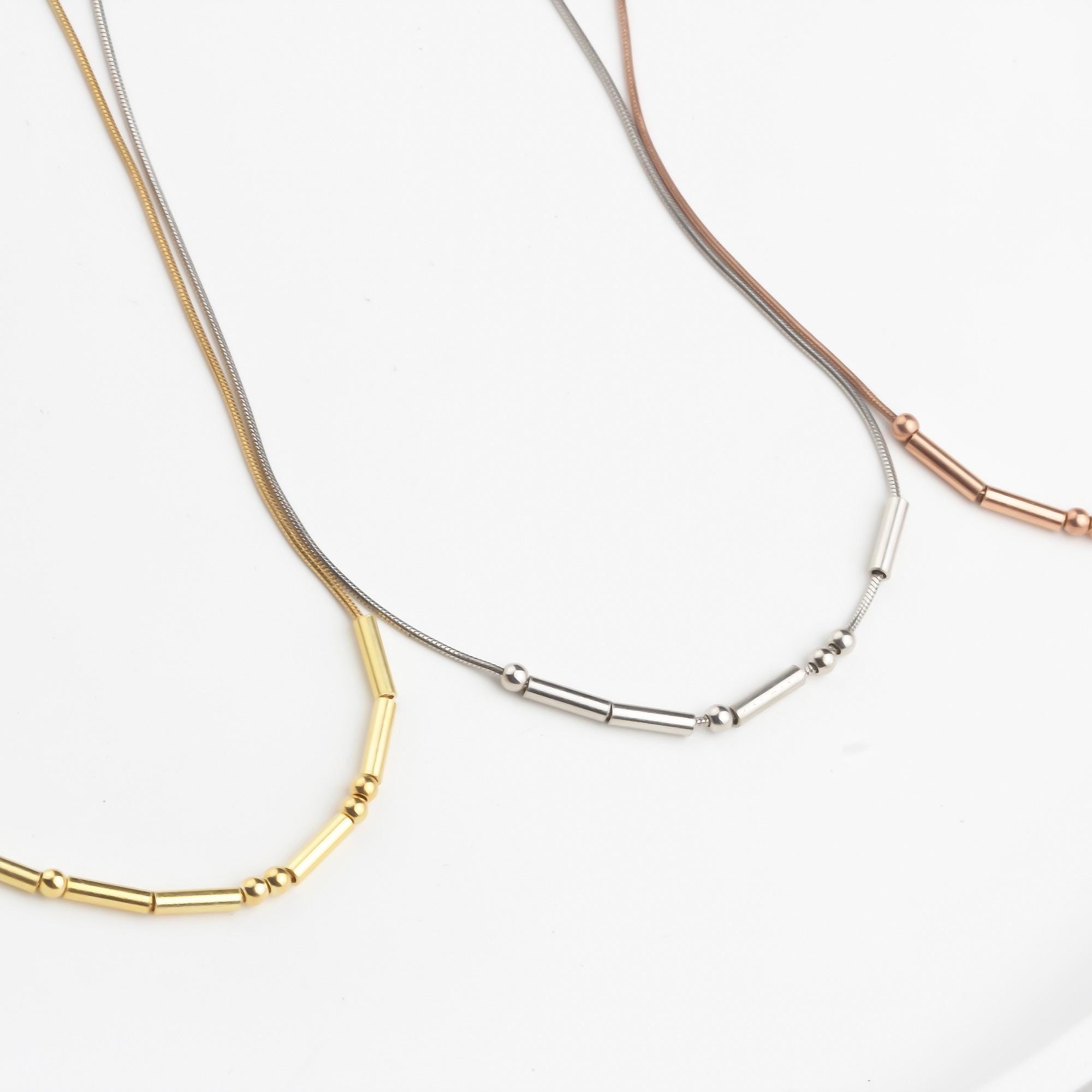 Custom Morse Code Sterling Silver Necklace: Personalized Hidden Message ...