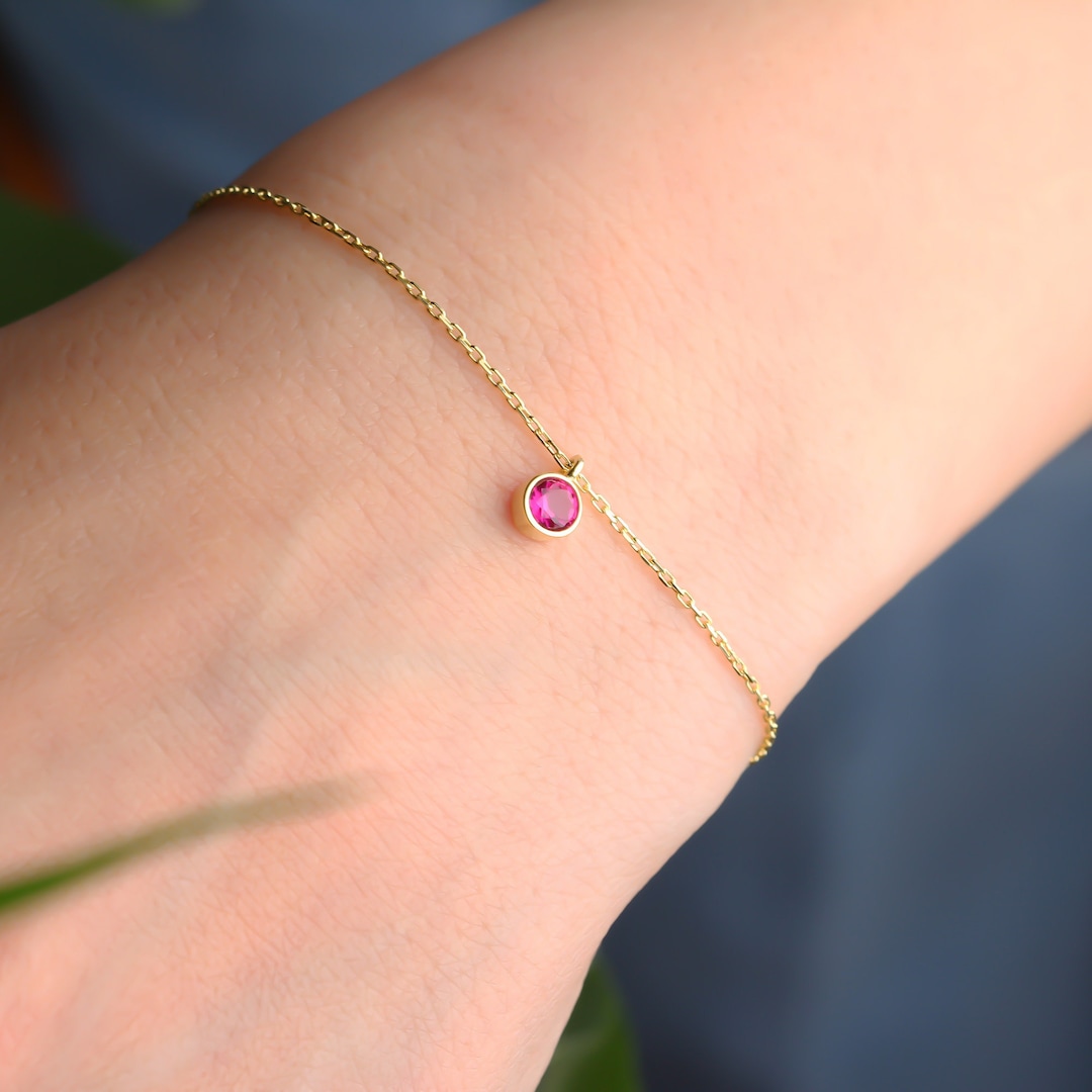 Silver Birthstone Bracelet Custom Birthstone Bracelet Custom Bracelet Personalized Bracelet