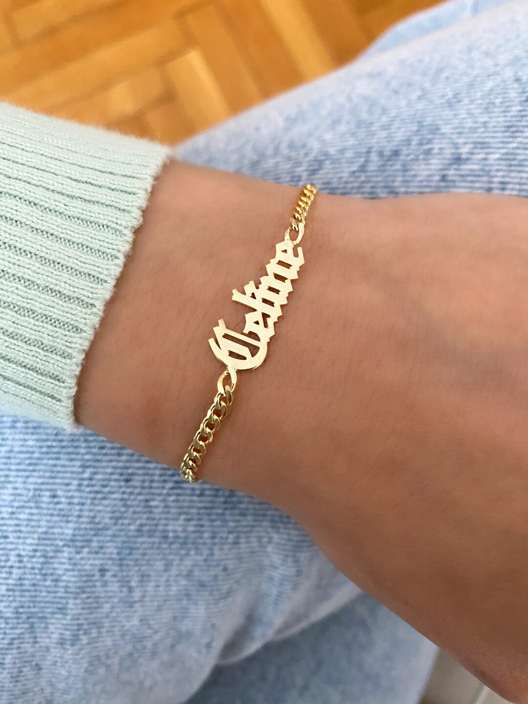 Chain name bracelet Clearance