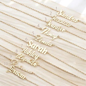Pulsera con nombre de oro • Pulsera con nombre de plata esterlina • Pulsera con nombre personalizada de oro • Joyas con nombre personalizadas • Joyas con nombre personalizadas