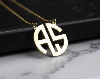 Monogram Necklace • Custom Initial Necklace • Two Initials Necklace • Pair Necklace • Custom Logo Necklace • Personalized Couple Necklace