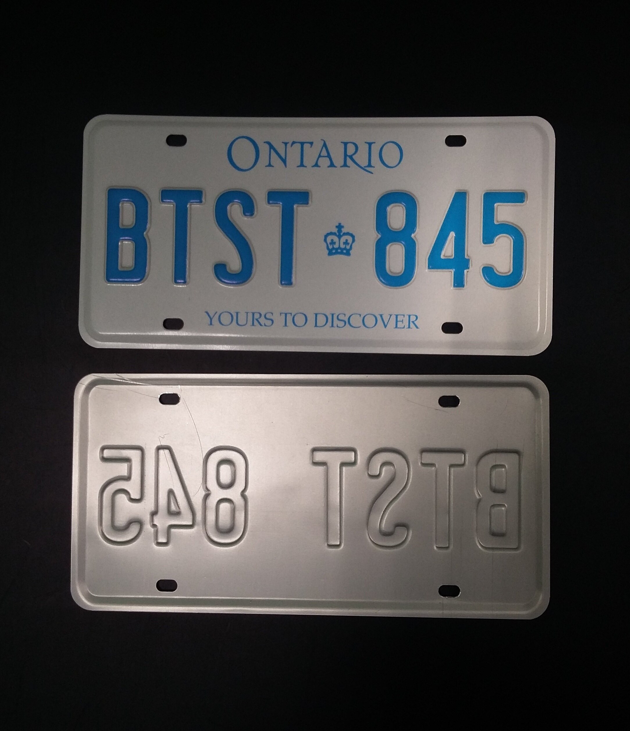 American Embossed Ontario License Plate The Price Is For 1 Etsy