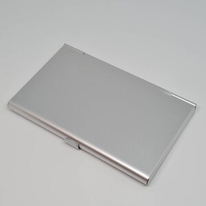 Visitenkartenhalter silber farbe Kann personalisiert werden Wunsch