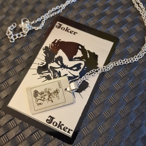 Joker set, Joker charme, heren ketting, ketting charme, speelkaarten, cadeau voor vader, gegraveerd cadeau, vaders cadeau bericht, gegraveerde citaten
