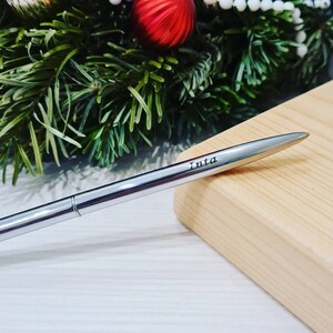 Zilveren kleur pen Kan worden gepersonaliseerd Aangepast verzoek