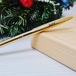 Gouden kleur pen Kan worden gepersonaliseerd Aangepaste aanvraag