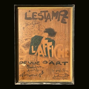 Antique French Art 1890s Pierre Bonnard Original Art Poster for L’Estampe et l’Affiche Advertising Poster