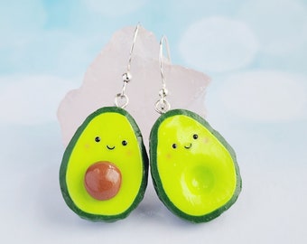 Avocado Earrings , Kawaii Avocados
