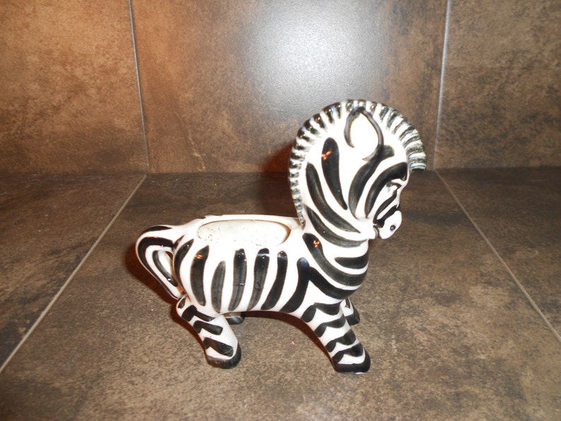 Vintage Zebra Indoor Planter | Etsy