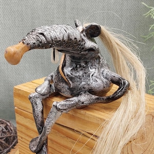 Verrückte RAT/Maus, modisch - Lustige Keramikfigur, Regal, Wohndekor, Gartendekor, Keramikratte, originelles Geschenk