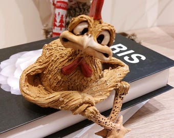 Handmade Ceramic Chicken Figurine – Whimsical Home & Garden Decor