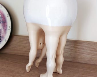 The Tooth Walker – Surreal Ceramic Tooth Sculpture | Modern White Clay Art | Dentist Office Decor | Weird Home Accent  Contemporary Figurine