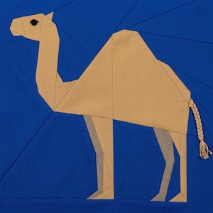 Patrón de bloque de colcha Camel – Técnica de patchwork con papel (Las mil y una noches) - FPP