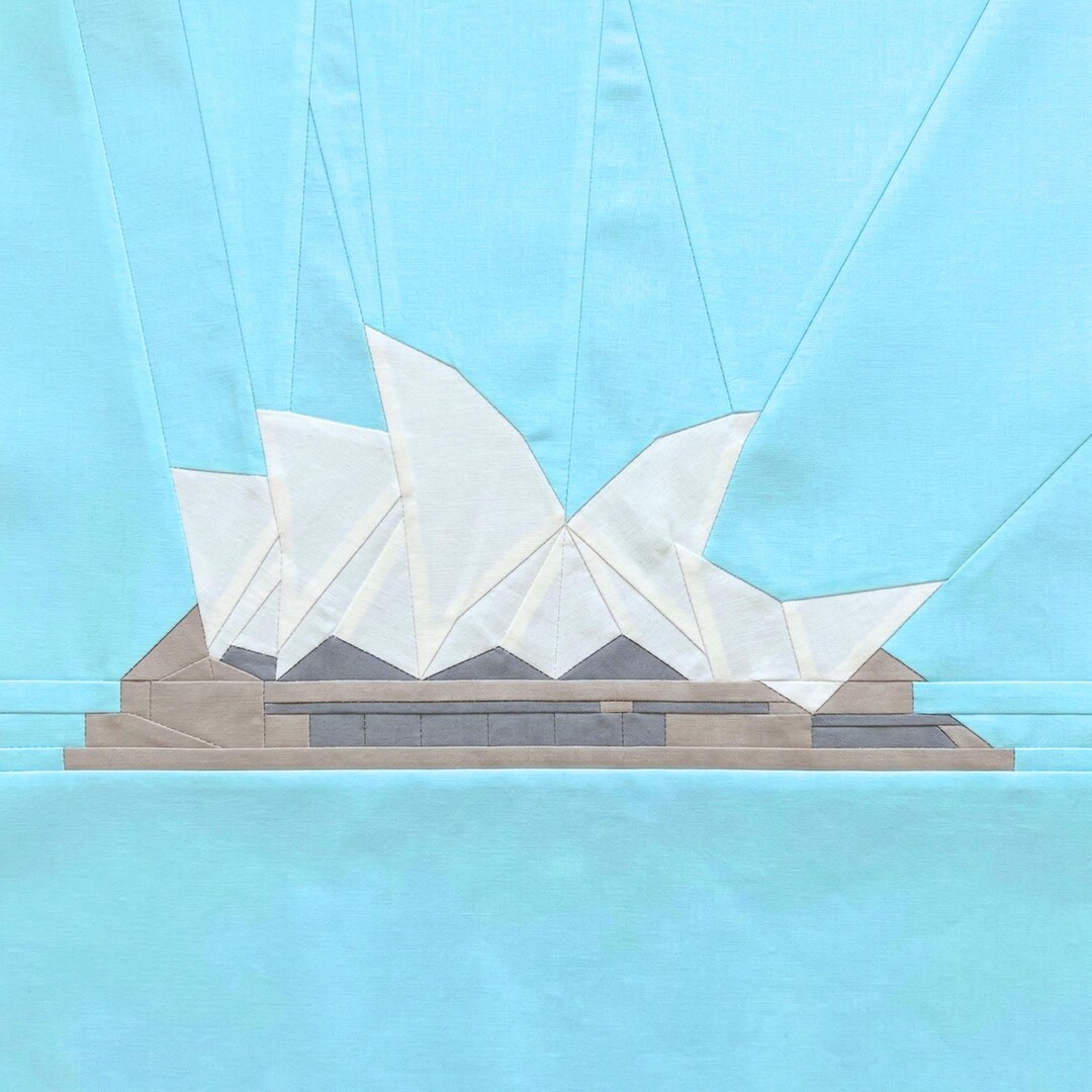 Opera House Craft Pattern Sydney - Opera House Quilt Block Pattern – Foundation Paper Piecing PDF ...