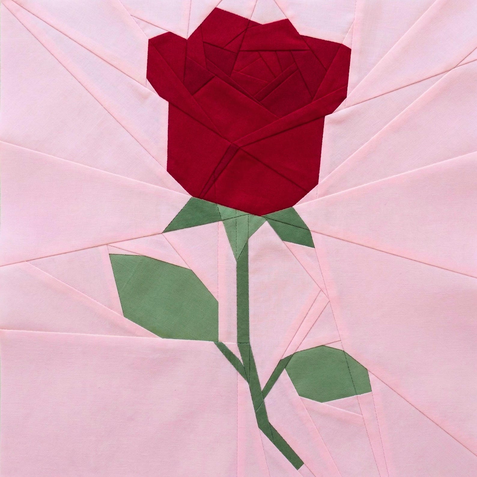 Pattern For Paper Roses Rose Quilt Block Pattern – Foundation Paper Piecing PDF - FPP - Etsy