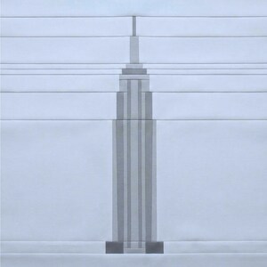 New York City - Empire State Building Quilt Block Pattern – Foundation Paper Piecing PDF